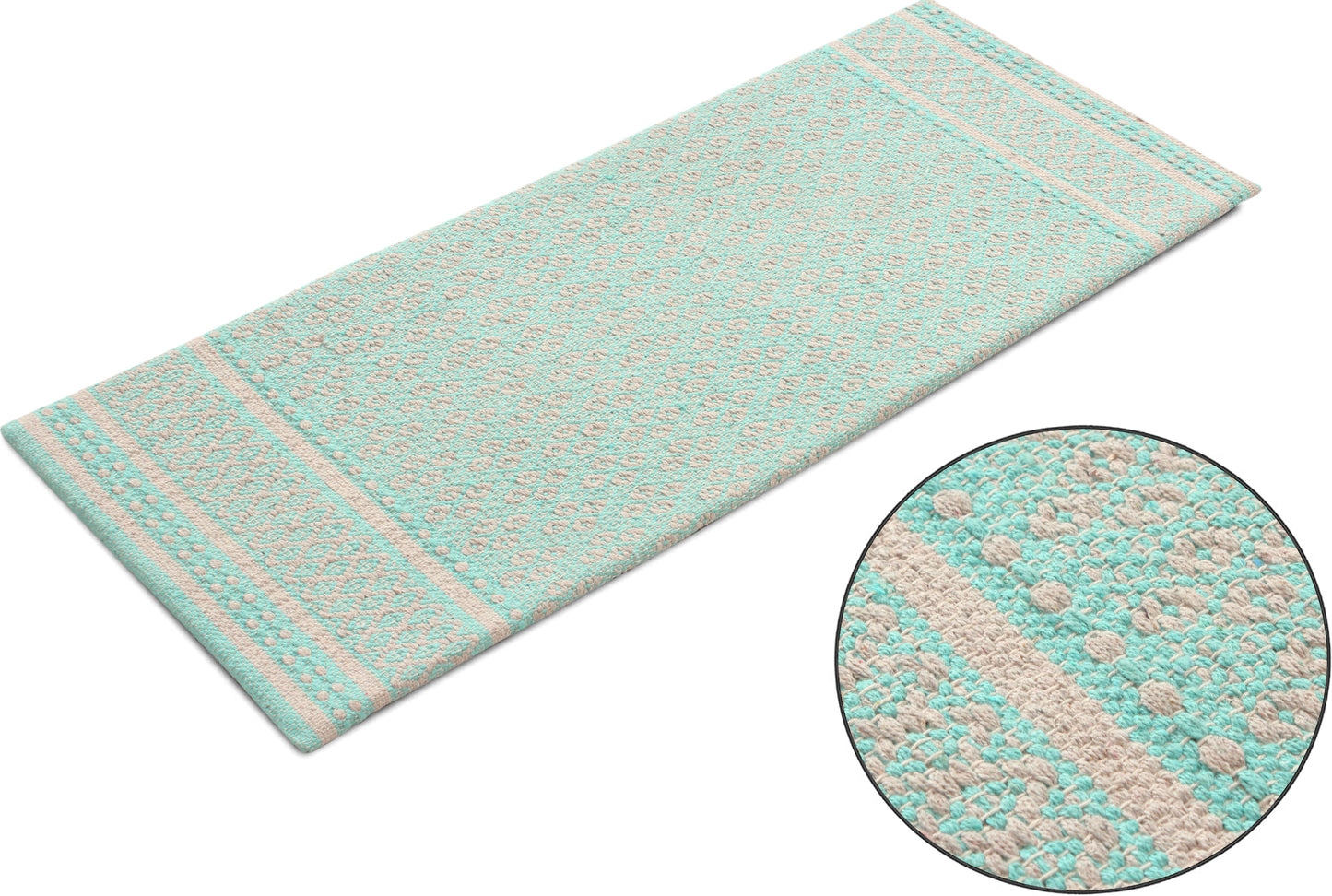 Cotton Woven Anti-Fatigue Cushioned Kitchen Mat Runner Working Mat Runner Rug Anti Slip (18''x48'') Comfort and Style