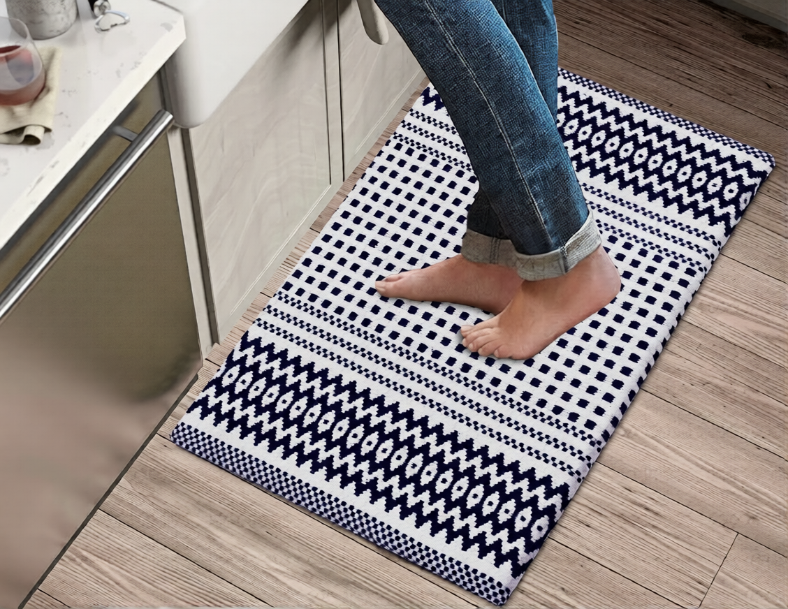 Kitchen Mat Cushioned Anti-Fatigue Kitchen Rug, Waterproof Non-Slip Kitchen Mats and Rugs Heavy Duty Comfort Foam Rug for Kitchen, Floor Home, Office, Sink, Laundry