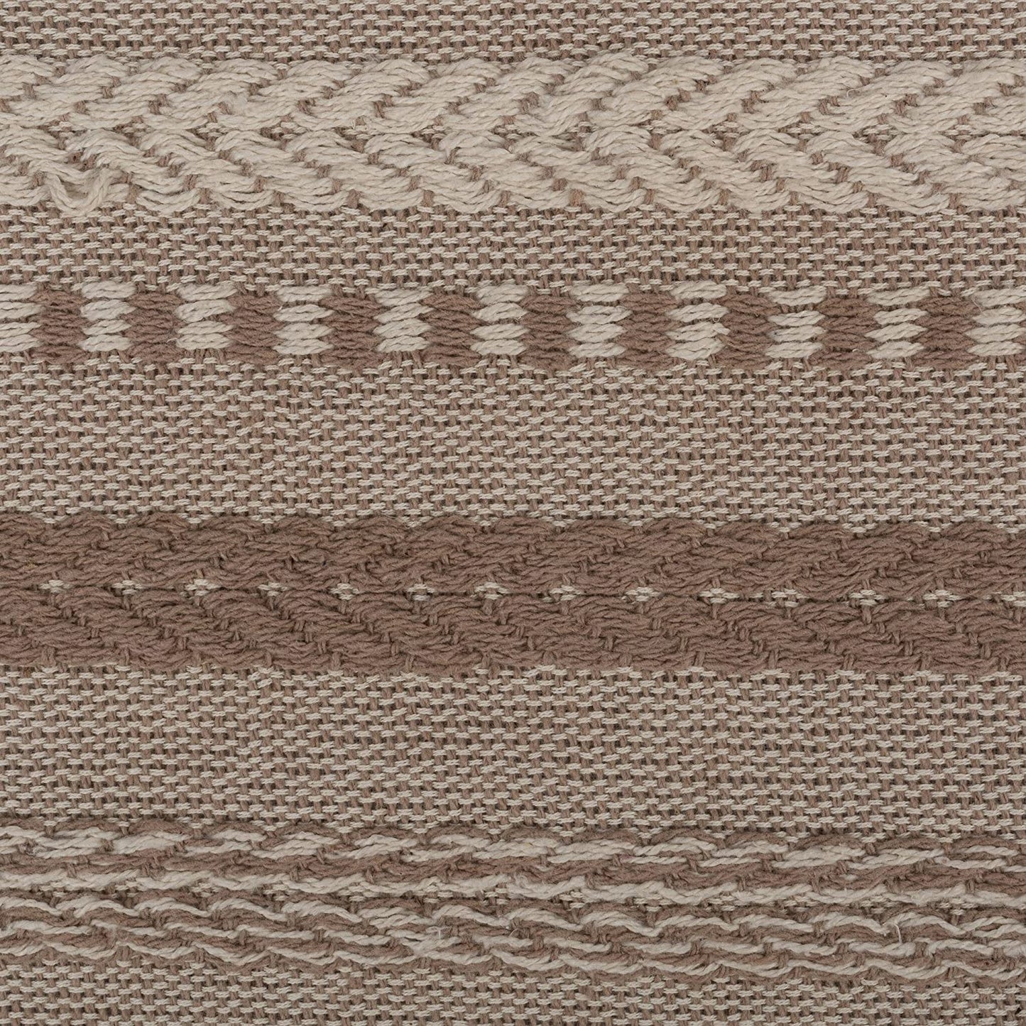 Farmhouse Braided Table Runner, 15x72 Cotton Hand Woven