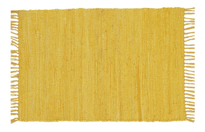 Cotton Rag Rug 24x36'' | 2x3' Multicolor Area Rugs- Hand Woven Washable & Reversible for Living Room Kitchen Entryway Throw Rug with Tassel