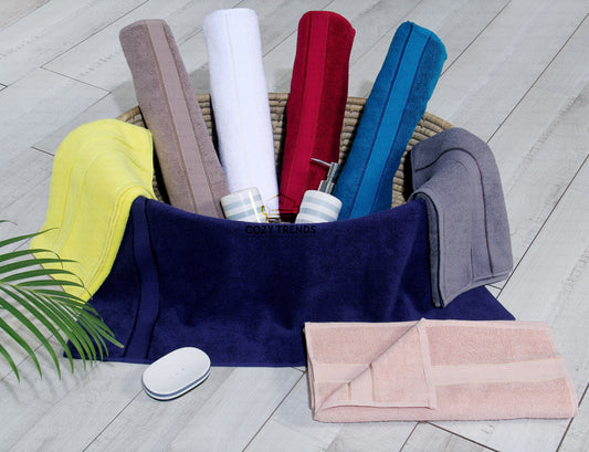 100% Ringspun Cotton Absorbent 600 GSM 12PC Bathroom Towel Set