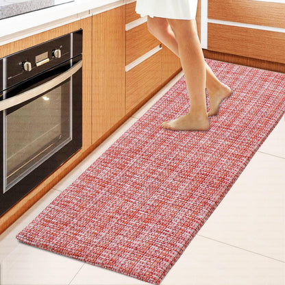 Cotton Woven Anti-Fatigue Cushioned Kitchen Mat Runner Working Mat Runner Rug Anti Slip (18''x48'') Comfort and Style
