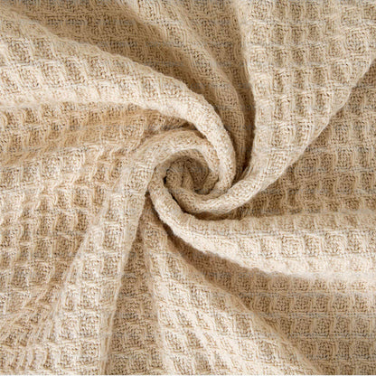 100% Combed Cotton Waffle Weave Soft Cozy All Season Thermal Blankets