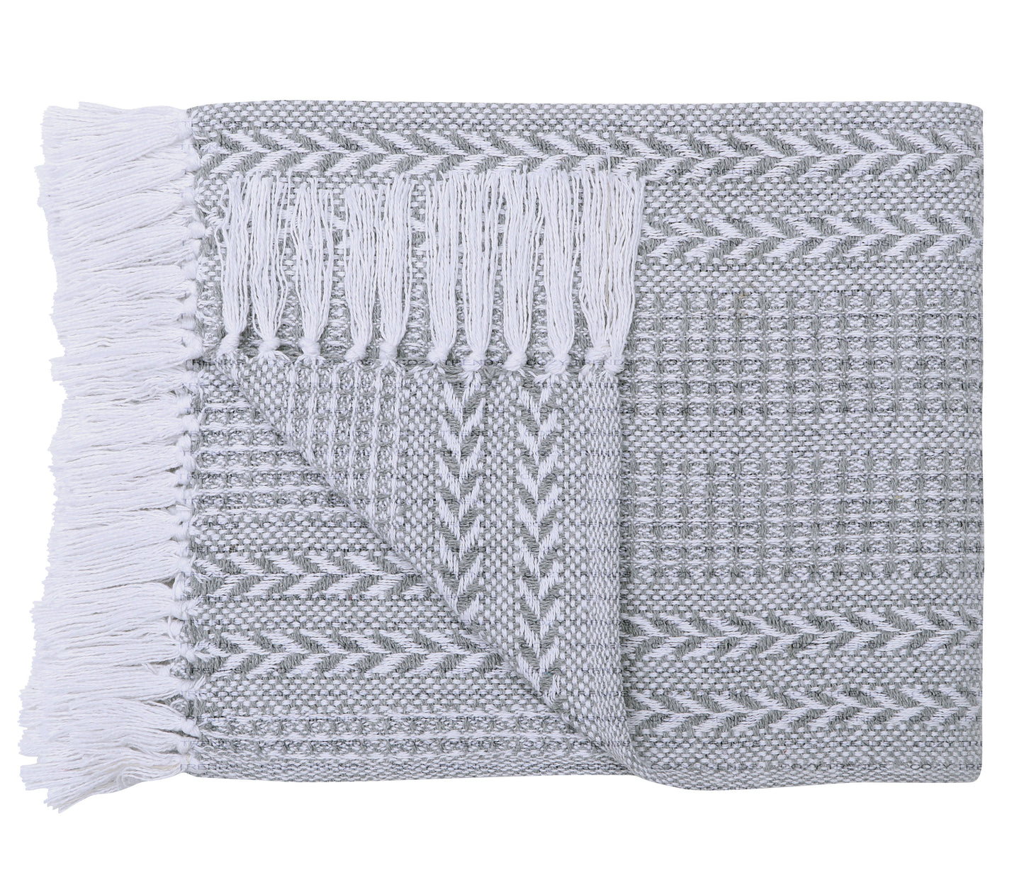 Cotton Hand Woven Soft Cozy Warm Lightweight Batik Throw Blanket for Couch | Sofa | Bed | 50’’x60’’ Inches (Set of 2)