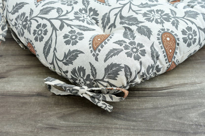 Handmade Cotton Chair Seat Pad Cushions with Ties - 16''x16'' - 3'' Thick - Comfort and Style for Your Chairs