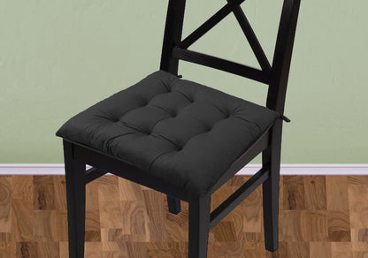 Handmade Velvet Chair Seat Pads Cushions Tufted with Ties - 16''x16'' | 3'' Thick (
