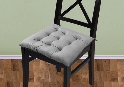Handmade Velvet Chair Seat Pads Cushions Tufted with Ties - 16''x16'' | 3'' Thick (