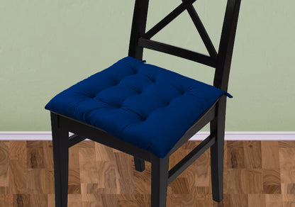 Handmade Velvet Chair Seat Pads Cushions Tufted with Ties - 16''x16'' | 3'' Thick (