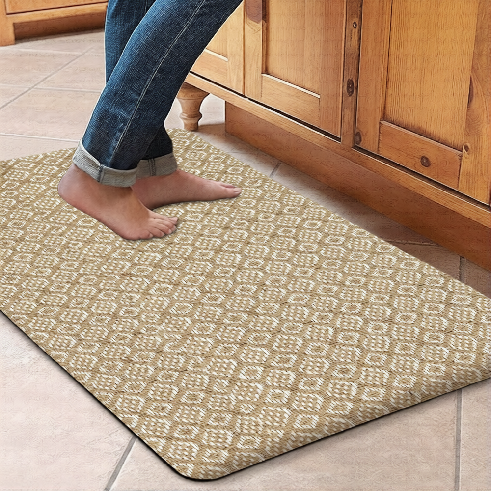 Kitchen Mat Cushioned Anti-Fatigue Kitchen Rug, Waterproof Non-Slip Kitchen Mats and Rugs Heavy Duty Comfort Foam Rug for Kitchen, Floor Home, Office, Sink, Laundry