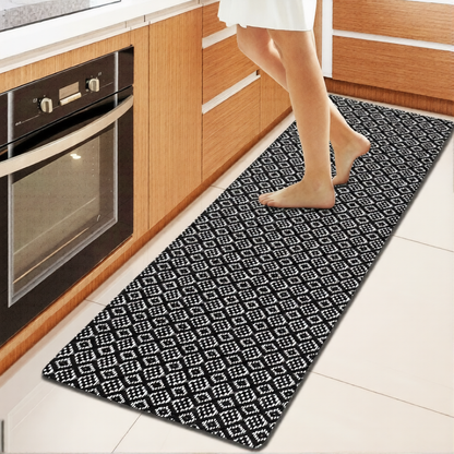 Kitchen Runner Rug/ Mat Cushioned Cotton Hand Woven Anti-Fatigue Mat Kitchen/Bathroom/Bed side 18x48''