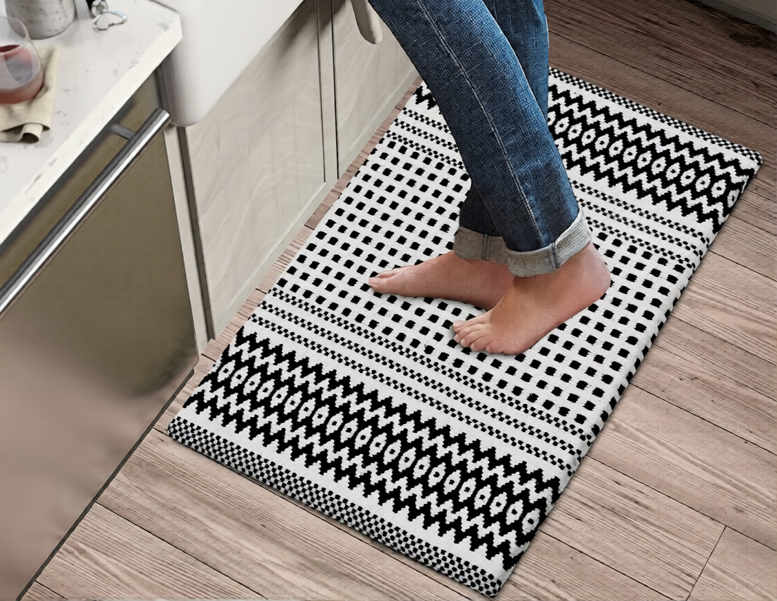 Kitchen Mat Cushioned Anti-Fatigue Kitchen Rug, Waterproof Non-Slip Kitchen Mats and Rugs Heavy Duty Comfort Foam Rug for Kitchen, Floor Home, Office, Sink, Laundry