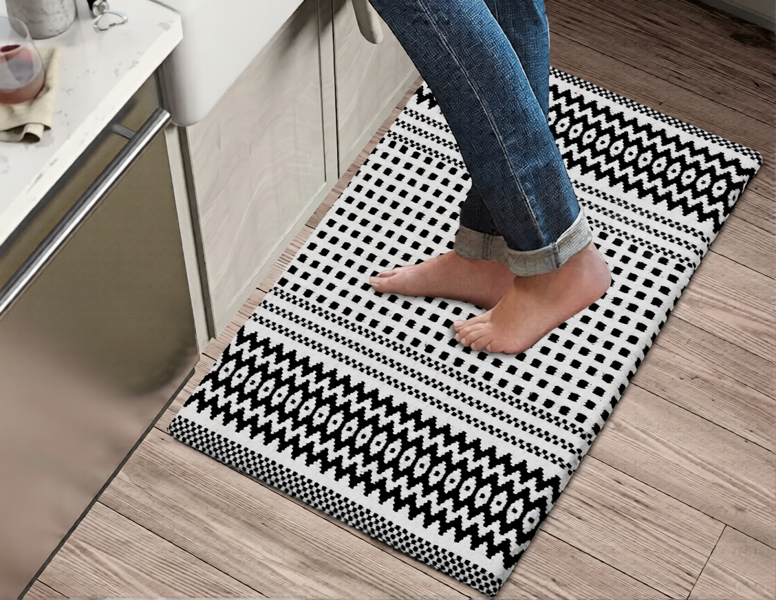 Kitchen Mat Cushioned Anti-Fatigue Kitchen Rug, Waterproof Non-Slip Kitchen Mats and Rugs Heavy Duty Comfort Foam Rug for Kitchen, Floor Home, Office, Sink, Laundry