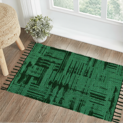 Cotton Printed Hand Woven Area Rug Rag for Hallway | Kitchen | Living Room - 24''x36'' | 2'x3'