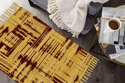 Cotton Printed Hand Woven Area Rug Rag for Hallway | Kitchen | Living Room - 24''x36'' | 2'x3'