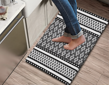 Kitchen Mat Cushioned Anti-Fatigue Kitchen Rug, Waterproof Non-Slip Kitchen Mats and Rugs Heavy Duty Comfort Foam Rug for Kitchen, Floor Home, Office, Sink, Laundry