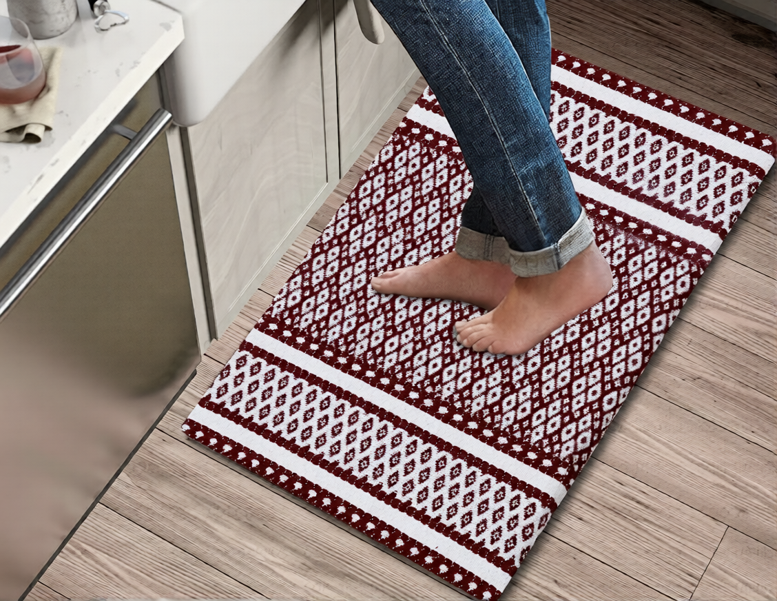 Kitchen Mat Cushioned Anti-Fatigue Kitchen Rug, Waterproof Non-Slip Kitchen Mats and Rugs Heavy Duty Comfort Foam Rug for Kitchen, Floor Home, Office, Sink, Laundry
