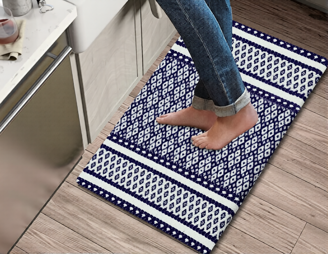 Kitchen Mat Cushioned Anti-Fatigue Kitchen Rug, Waterproof Non-Slip Kitchen Mats and Rugs Heavy Duty Comfort Foam Rug for Kitchen, Floor Home, Office, Sink, Laundry