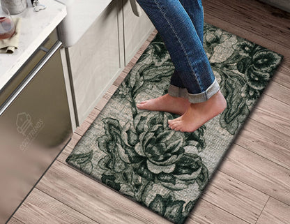 Kitchen Mat Rug Anti Fatigue Cushioned Standing Cotton Handwoven Doormat/Bathroom 18"x30"