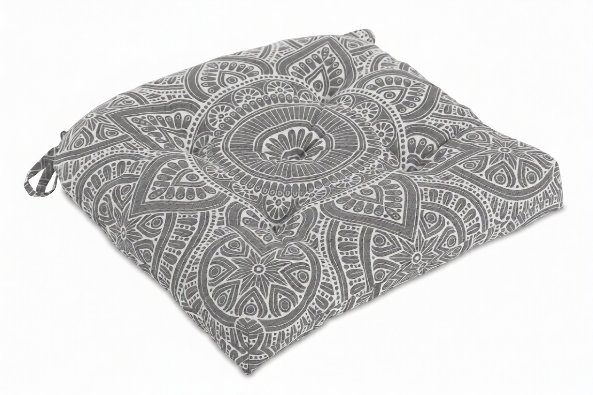 U-shape Hand Made Cotton Cushion 16''x16'', Cushions for chair, chair cushion, pad with ties