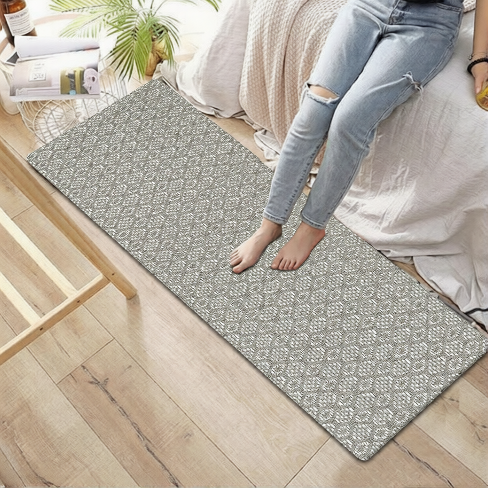 Kitchen Runner Rug/ Mat Cushioned Cotton Hand Woven Anti-Fatigue Mat Kitchen/Bathroom/Bed side 18x48''