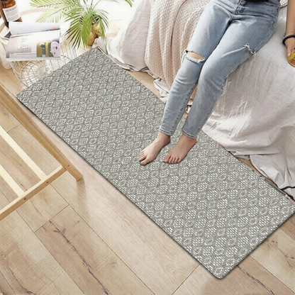 Kitchen Runner Rug/ Mat Cushioned Cotton Hand Woven Anti-Fatigue Mat Kitchen/Bathroom/Bed side 18x48''