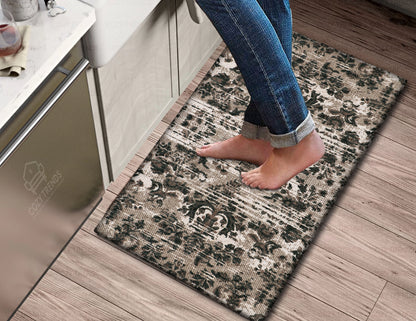Kitchen Mat Rug Anti Fatigue Cushioned Standing Cotton Handwoven Doormat/Bathroom 18"x30"