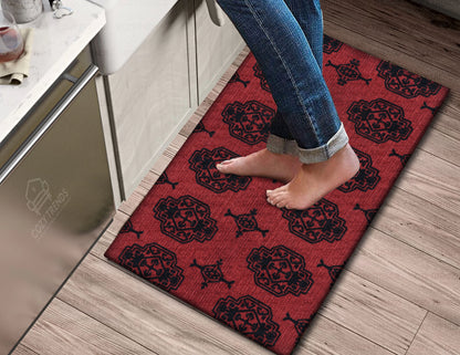 Kitchen Mat Rug Anti Fatigue Cushioned Standing Cotton Handwoven Doormat/Bathroom 18"x30"