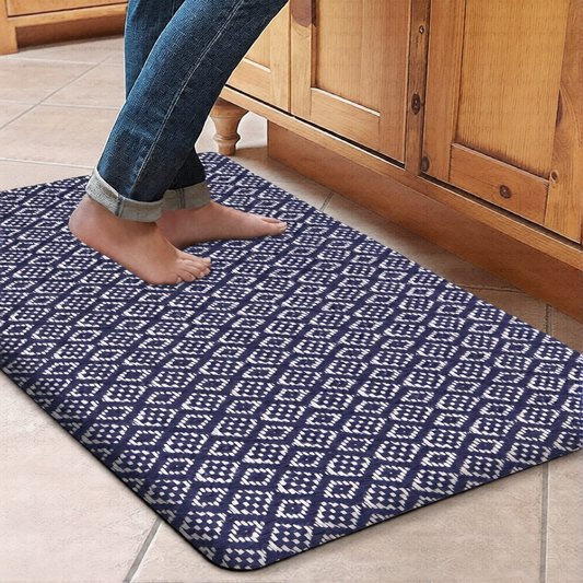 Kitchen Mat Cushioned Anti-Fatigue Kitchen Rug, Waterproof Non-Slip Kitchen Mats and Rugs Heavy Duty Comfort Foam Rug for Kitchen, Floor Home, Office, Sink, Laundry