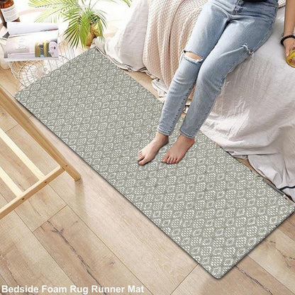 Kitchen Runner Rug/ Mat Cushioned Cotton Hand Woven Anti-Fatigue Mat Kitchen/Bathroom/Bed side 18x48''