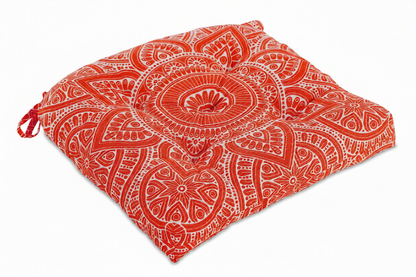 U-shape Hand Made Cotton Cushion 16''x16'', Cushions for chair, chair cushion, pad with ties