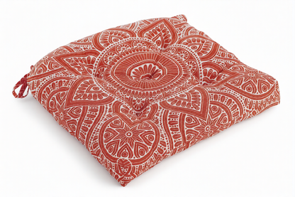 U-shape Hand Made Cotton Cushion 16''x16'', Cushions for chair, chair cushion, pad with ties