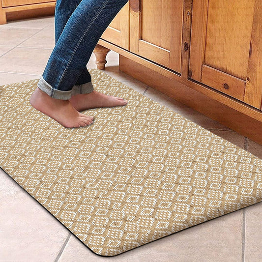 Kitchen Mat Cushioned Anti-Fatigue Kitchen Rug, Waterproof Non-Slip Kitchen Mats and Rugs Heavy Duty Comfort Foam Rug for Kitchen, Floor Home, Office, Sink, Laundry