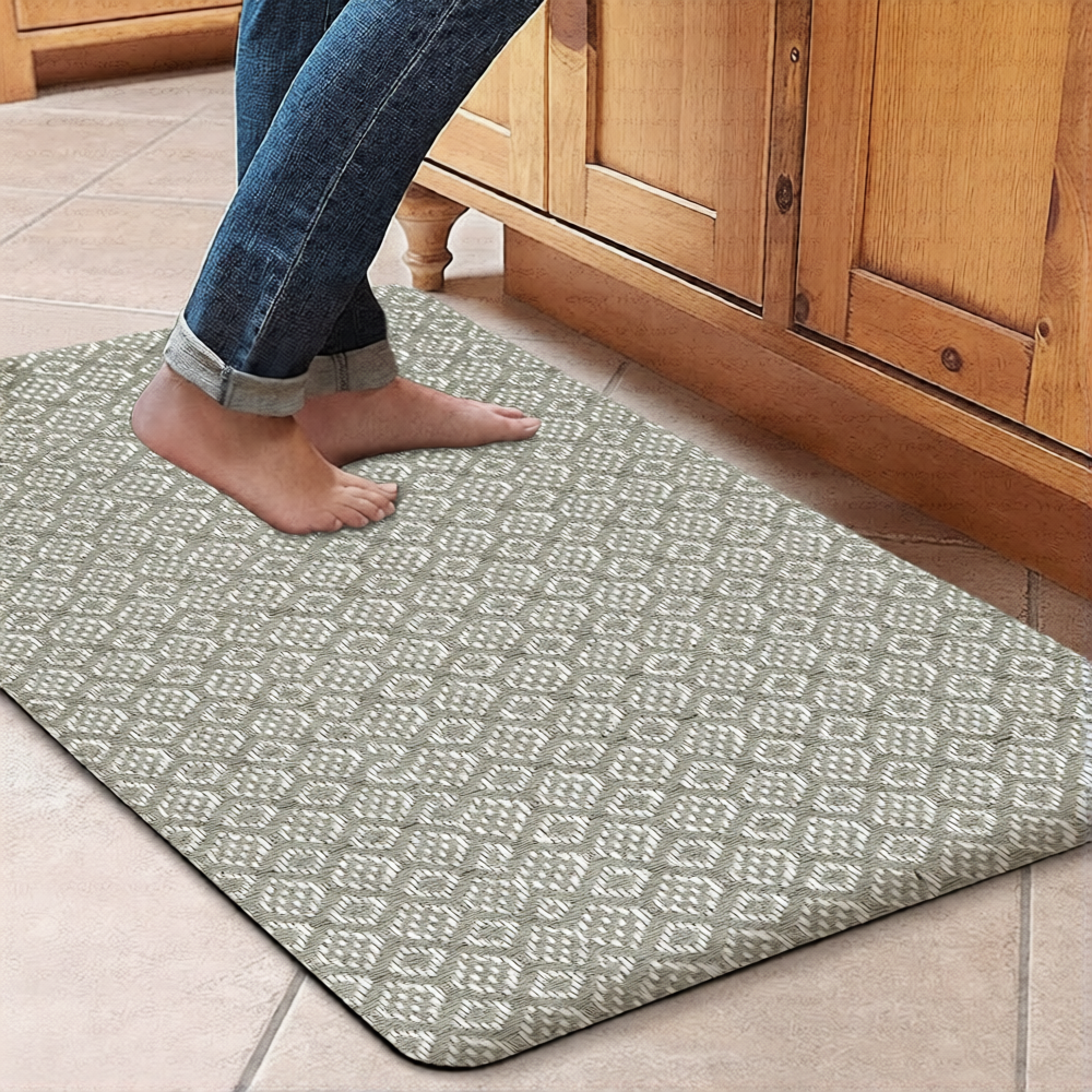 Kitchen Mat Cushioned Anti-Fatigue Kitchen Rug, Waterproof Non-Slip Kitchen Mats and Rugs Heavy Duty Comfort Foam Rug for Kitchen, Floor Home, Office, Sink, Laundry