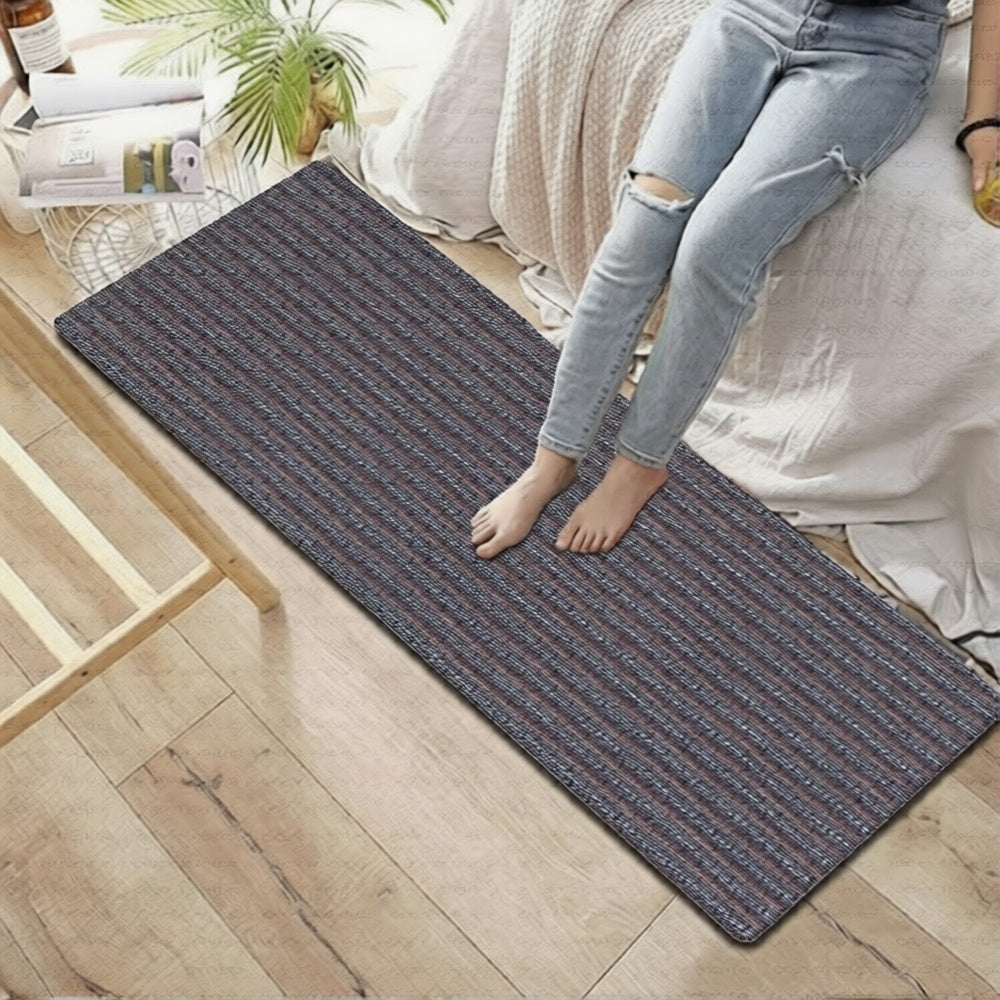 Kitchen Runner Rug/ Mat Cushioned Cotton Hand Woven Anti-Fatigue Mat Kitchen/Bathroom/Bed side 18x48''