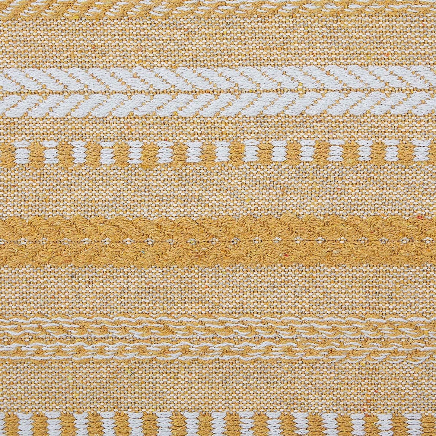 Farmhouse Braided Table Runner, 15x72 Cotton Hand Woven
