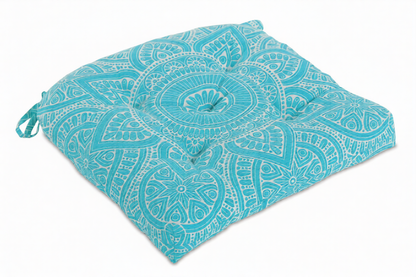 U-shape Hand Made Cotton Cushion 16''x16'', Cushions for chair, chair cushion, pad with ties