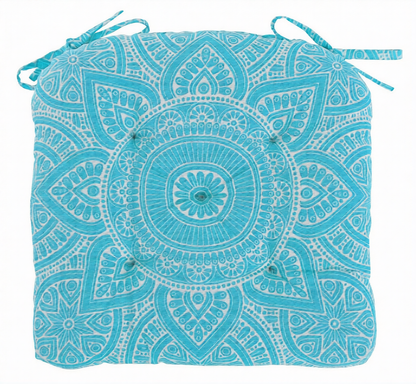 U-shape Hand Made Cotton Cushion 16''x16'', Cushions for chair, chair cushion, pad with ties