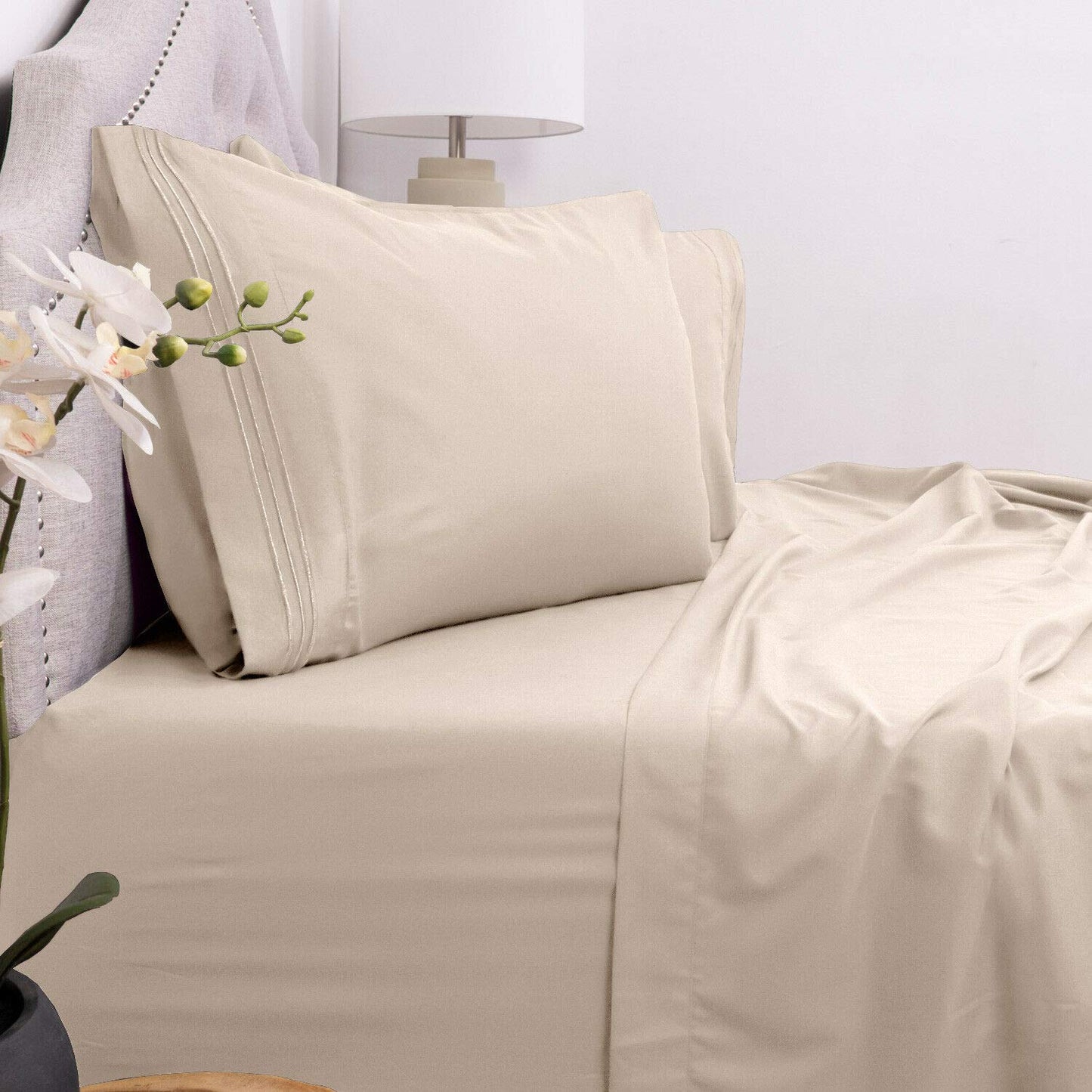 Egyptian Luxury Comfort Deluxe 1800 Count 4 Piece Deep Pockets